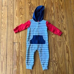 Red, Blue and Grey Jumpsuit NWOT